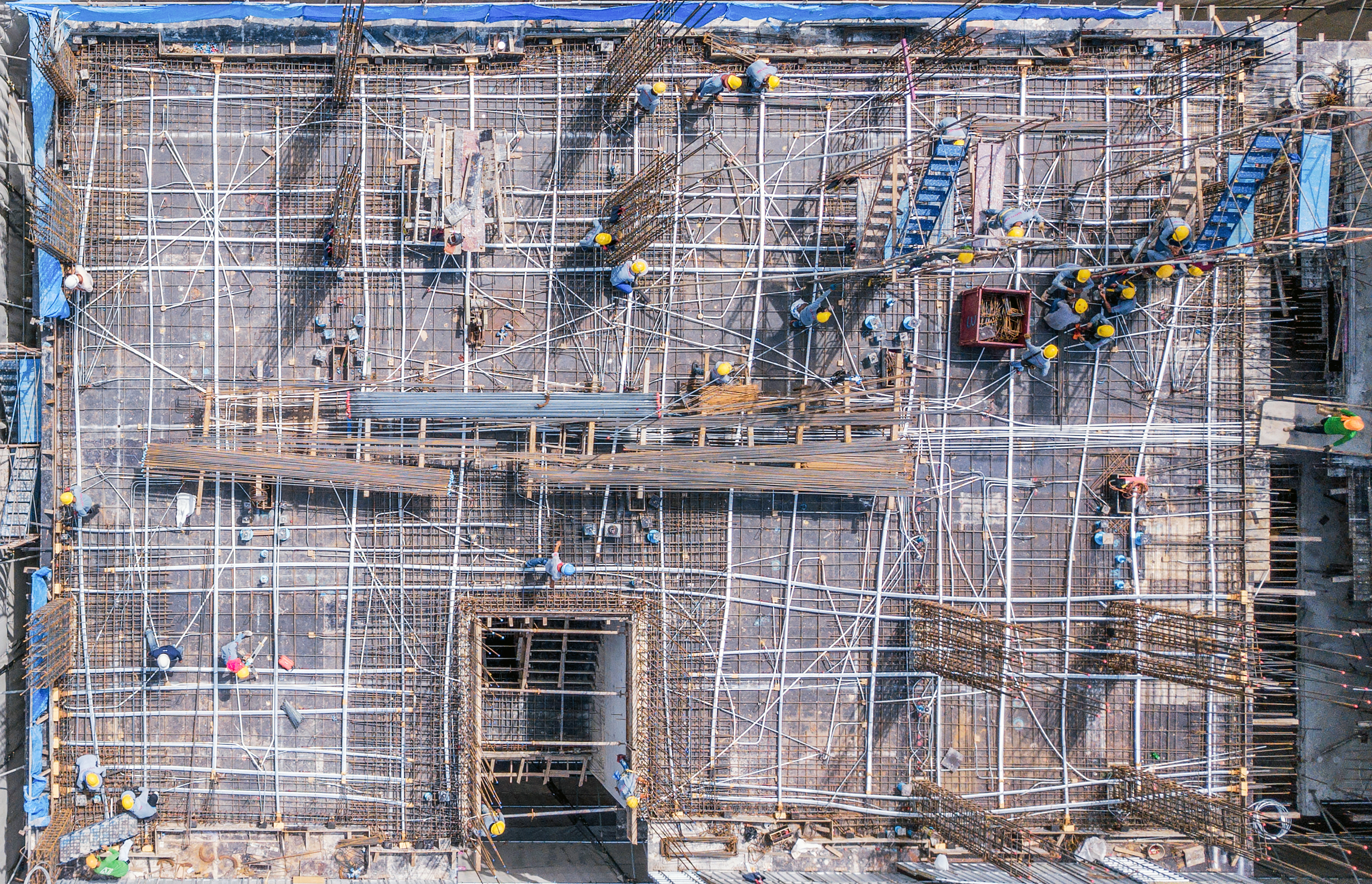 Cantiere ripreso dall'alto